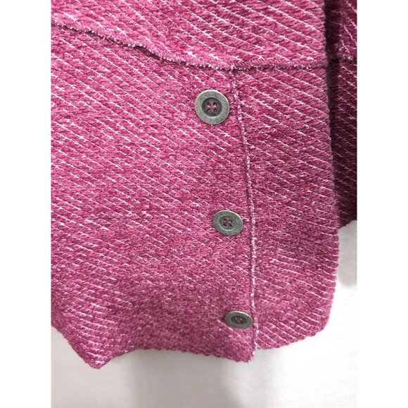 Soft Surroundings MEDIUM Terry Pullover Tunic Top Cowl Neck Pink Lagonlook Boho - Picture 10 of 16